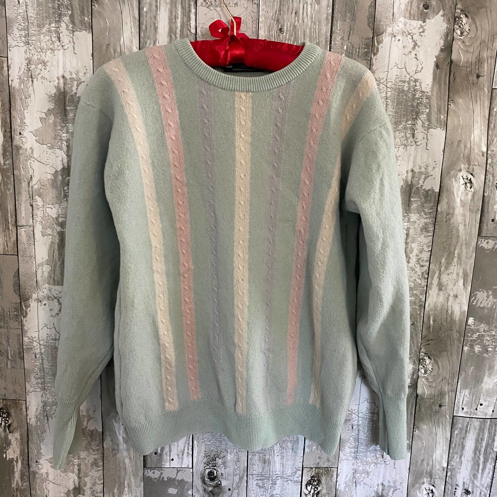 Vintage St.Michael lambswool pastel sweater 40
